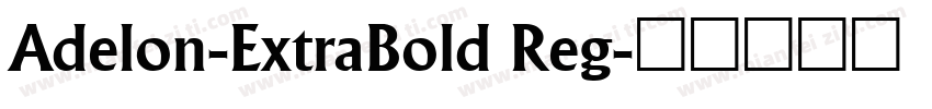 Adelon-ExtraBold Reg字体转换